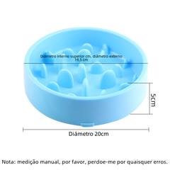 Slow Feed Pet Bowl with Anti-Choke Design and Mat